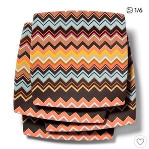 Target for Missoni Melamine Chevron Patterned Square Plates set of 4